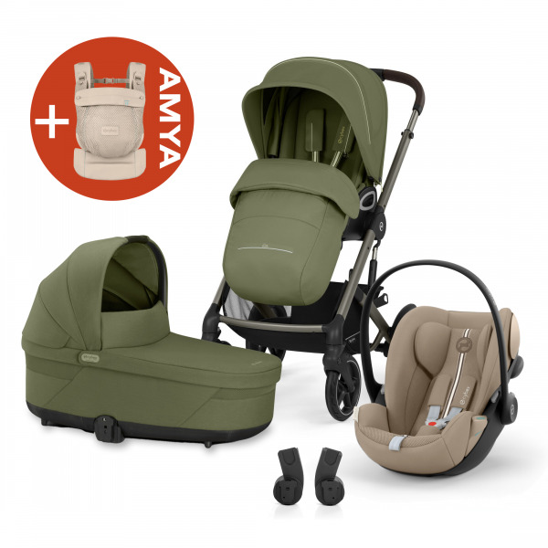 CYBEX Gold Talos 3in1 +AMYA - Moss Green/Almond Beige